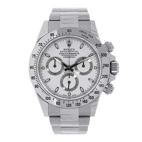 men's rolex white face|Rolex 116520 white.